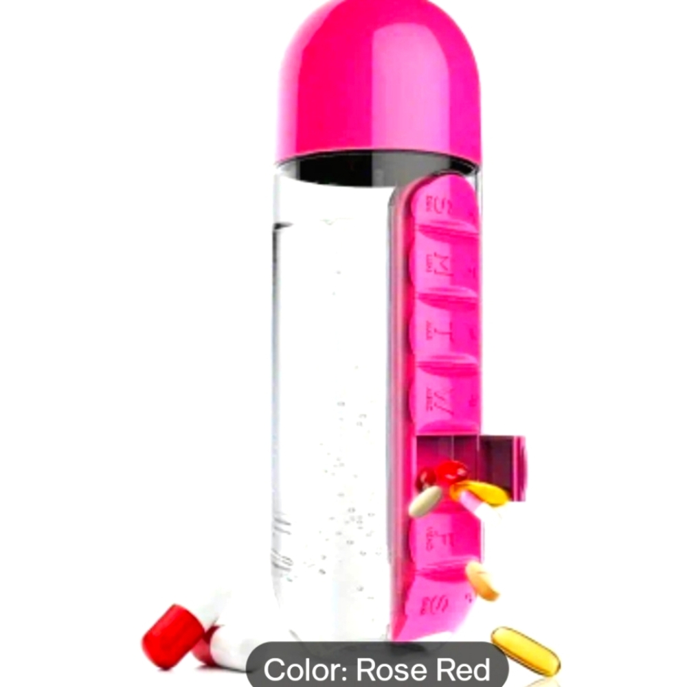 Plastic Water /Pill Bottle Combo
